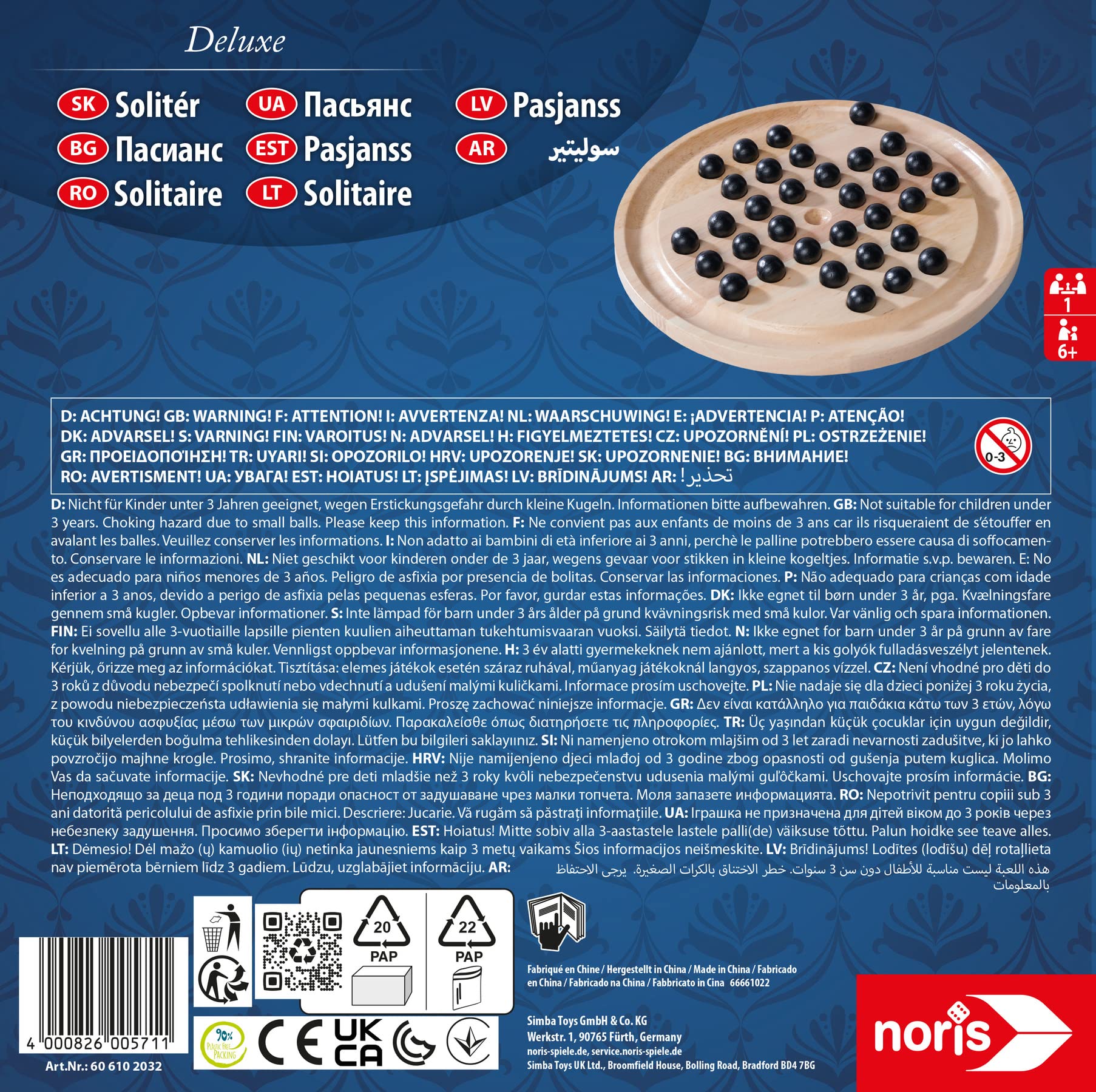 Juego De Mesa De Solitario De Madera Juego Completo 33 Bolas | Cuotas Juego De Mesa De Solitario De Madera Juego Completo 33 Bolas | Cuotas