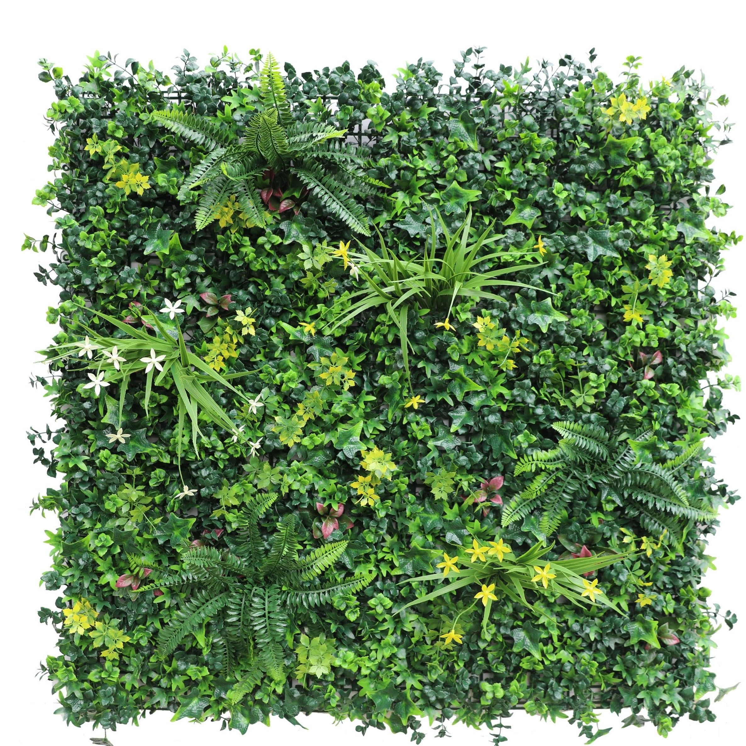 SYNTHAIETIK Lot de 5 Murs Artificiels Modèle Vegetal Chic Le Mur VégétalChic Artificiel est Une création Exclusive en édition limitée, conçue pour Les Amateurs de décors Premium (1M x 1M, 5, Unite)