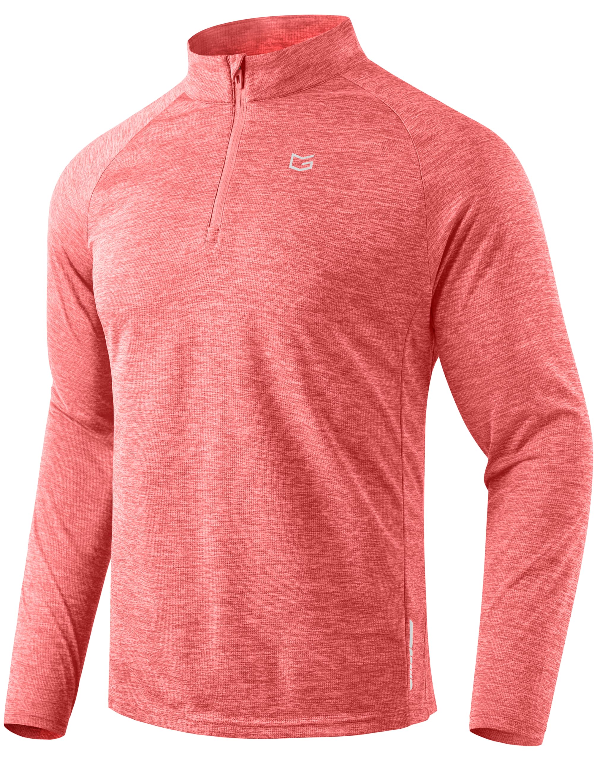 G Gradual Men's Quarter Zip Pullover Running Athletic Shirts Long Sleeve