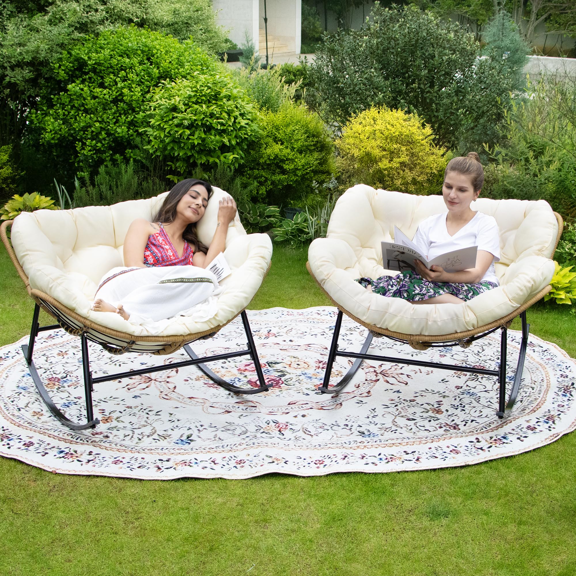 Large Papasan Craigslist Papasan Chair Oversized Porch Glider