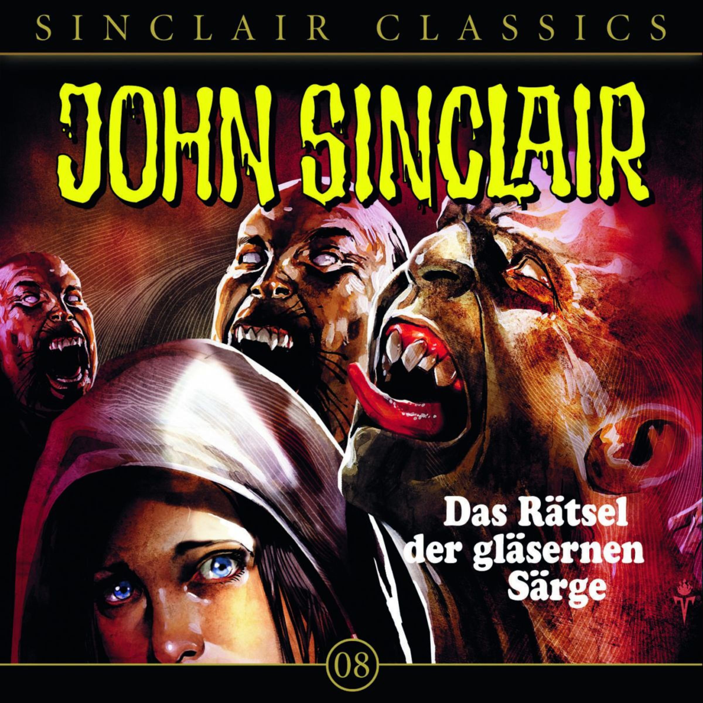 Cover art for Das Rätsel der gläsernen Särge: John Sinclair Classics 8