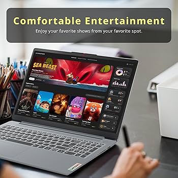 Lenovo IdeaPad Slim 3 15.6 FHD Touchscreen Laptop, AMD Ryzen