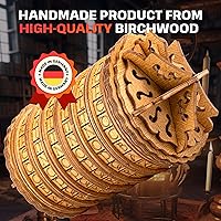 Vista 5 de ESC WELT Cryptex - Envoltura de regalo secreta de madera de abedul única - Rompecabezas 3D ecológico - Brainteaser interactivo - Caja de regalo