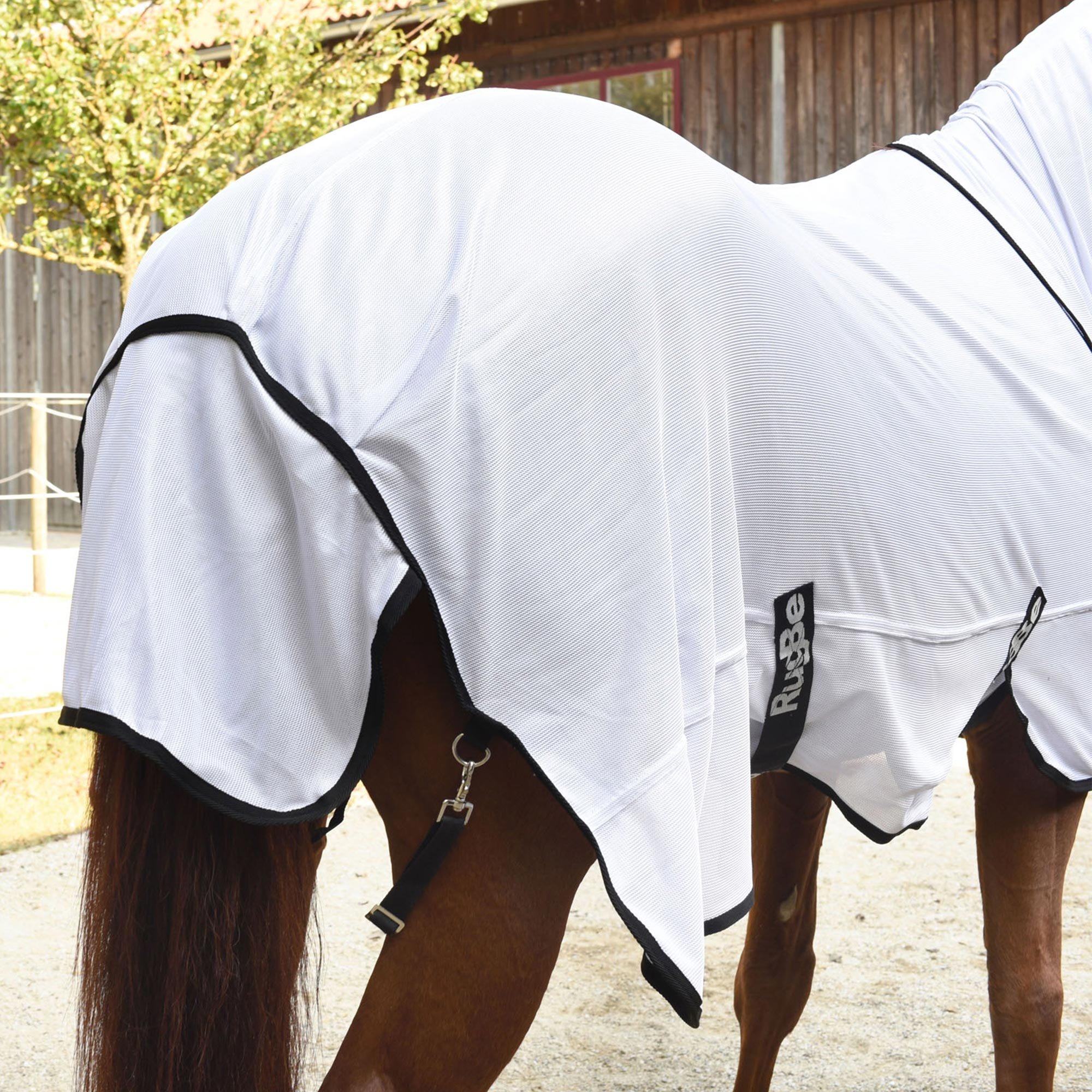 Kerbl Couverture Rugbe Superfly Blanche, 145 Cm Pour Cheval Taille M