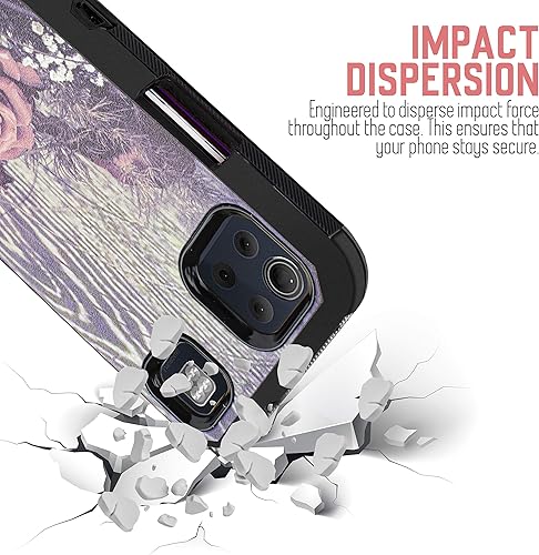 Miniatura 5 de Para LG K92 5G con protector de pantalla integrado, funda de clip para cinturón con soporte integrado, funda protectora resistente a prueba de