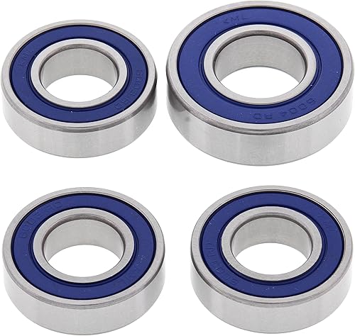 All Balls Racing Kit de rodamientos de rueda 25-1055 compatible conrepuesto para Kawasaki KL 600 (KLR) 1984-1986, KX 125 1980-1981, KL 250 (KLR)