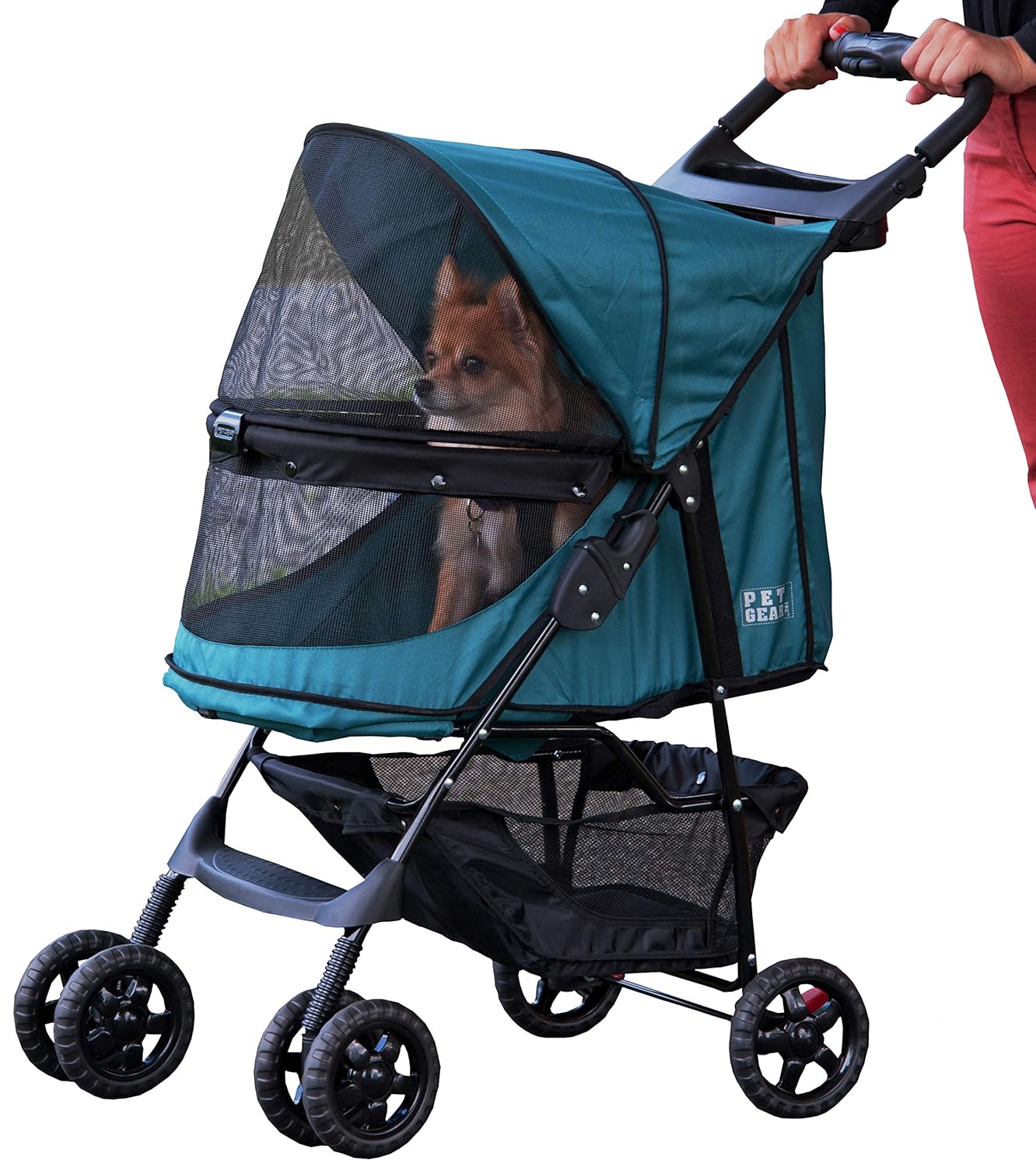 Pet Gear NoZip Happy Trails Pet Stroller for Cats/Dogs