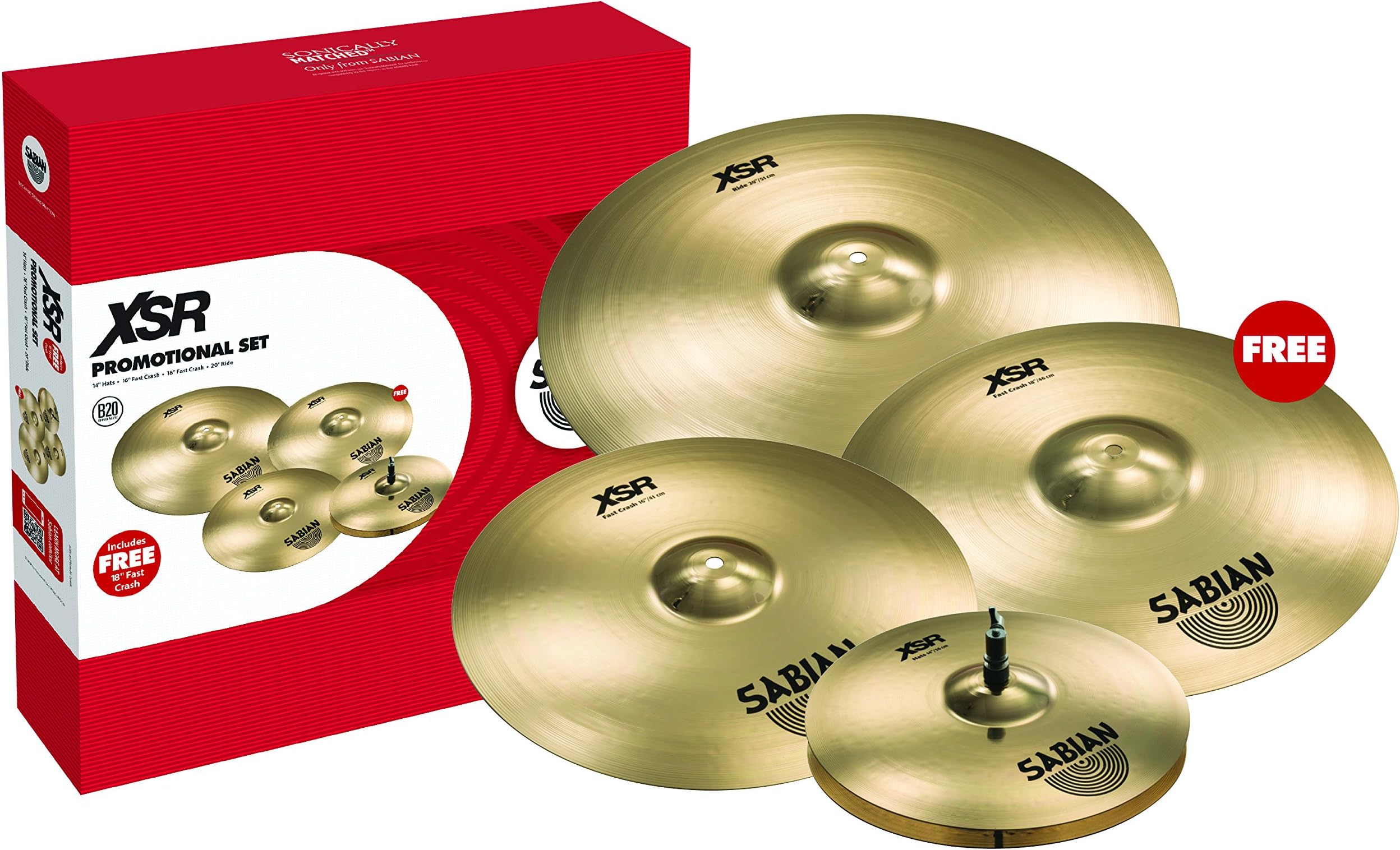 Sabian XSR5005GB Variety Packs cymbal Amazon.ca Musical Instruments
