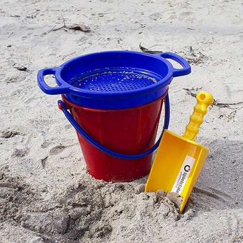 Miniatura 4 de Spielstabil - Juguete de playa grande con tamiz de arena un tamiz incluido los colores varían fabricado en Alemania