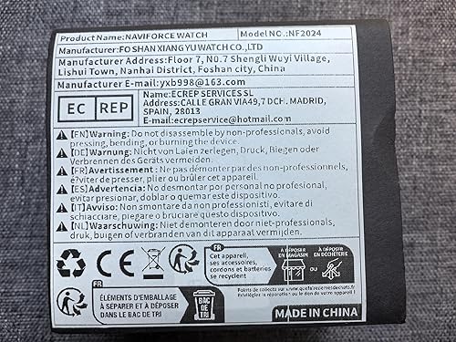 Miniatura 10 de NAVIFORCE Sport Military Watches for Men Waterproof Watch Analog Quartz Leather Band Date Calendar Clock Wristwatch