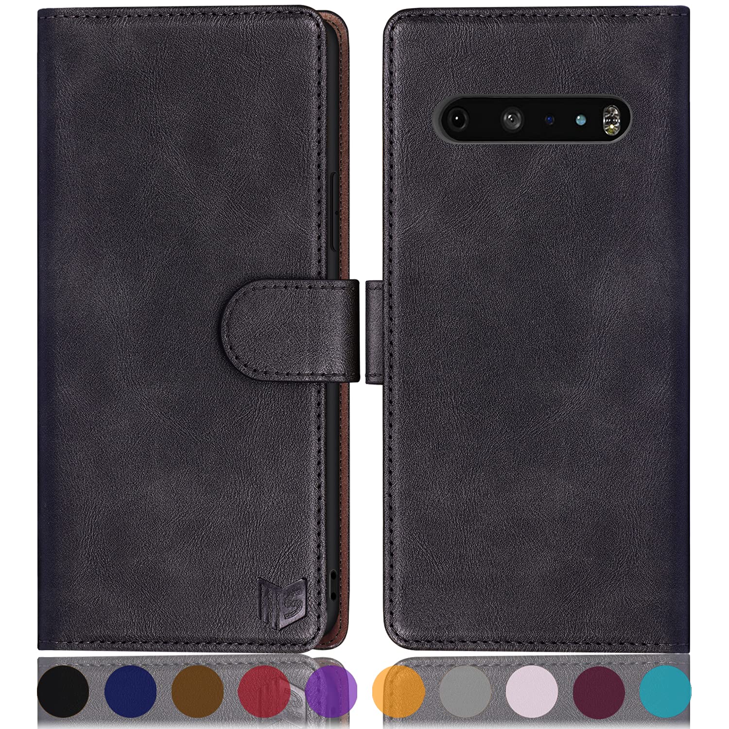 Amazon.com: SUANPOT for LG V60 Thinq with RFID Blocking Leather Wallet case  Credit Card Holder,Flip Book Phone case Shockproof Cover Cellphone  Accessories Women Men for LG V60 Thinq case Wallet (Black) :