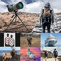 Vista 5 de Astromania Spotting Scopes with Tripod, Carry Bag, 45 Degree Observation Angled, Waterproof & Portable for Bird Watching, Outdoors Scenery, Wildlife