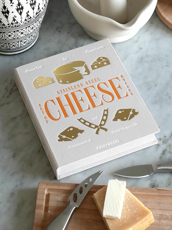 Printworks The Essentials Cheese Tools - 3-Piece Stainless Steel Knife Set