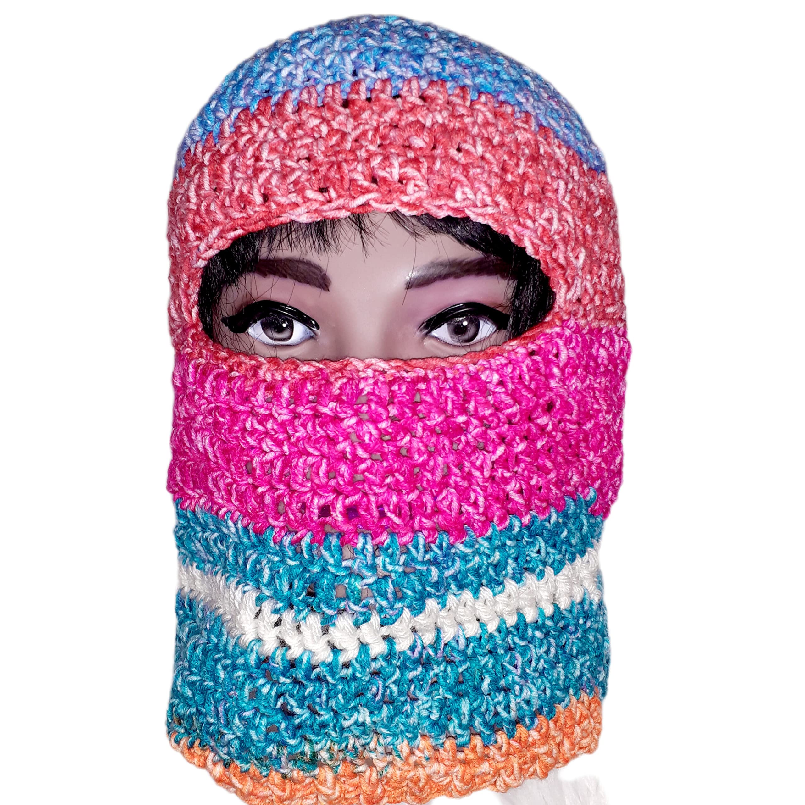 Crochet Balaclava Face Ski Mask M L