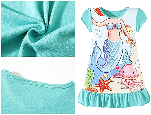 Miniatura 5 de Camisones para niñas, pijamas para niñas, vestido de princesa, ropa de dormir, vestido de noche de 3 a 10 años
