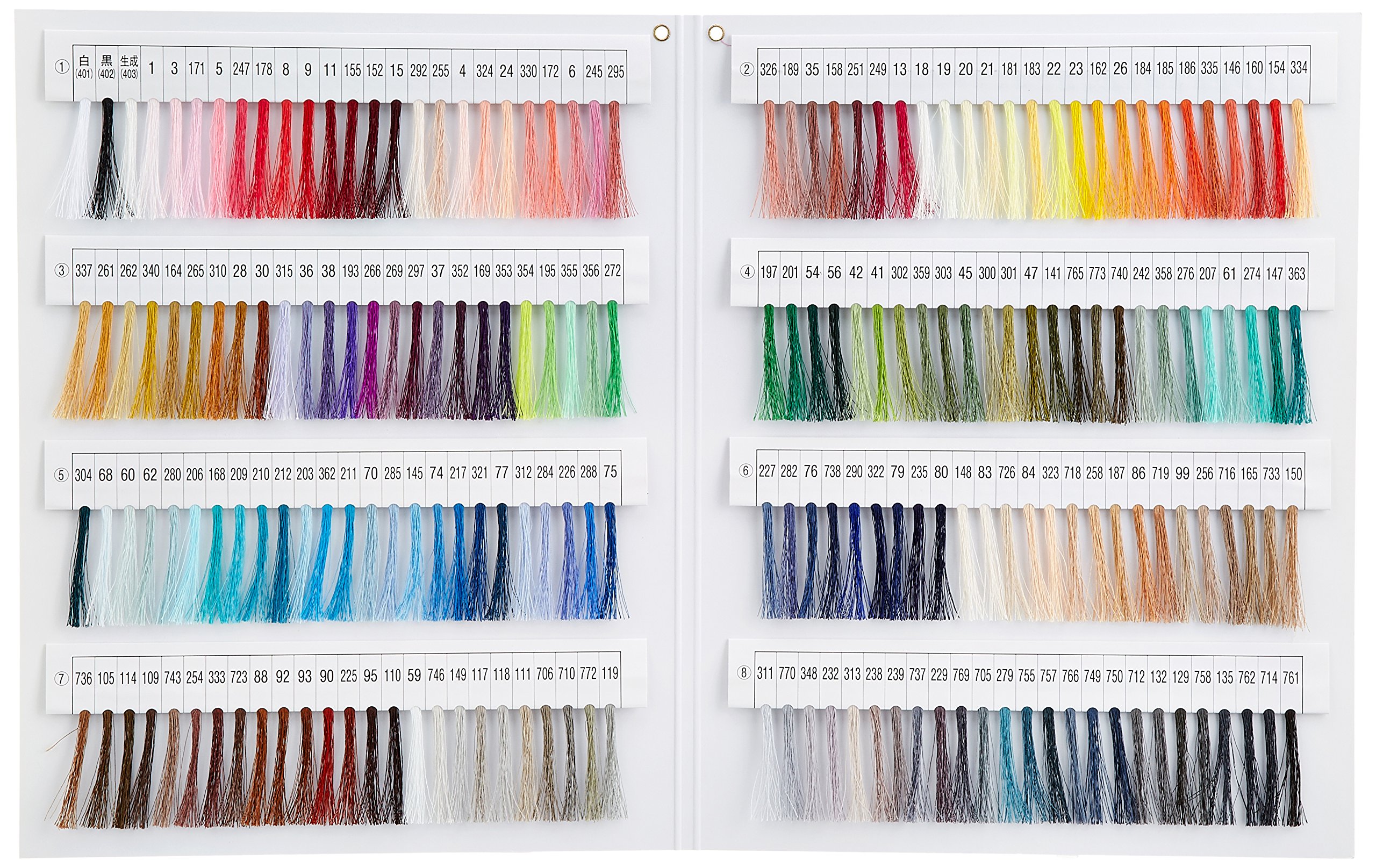 Amazon.co.jp: FUJIX(フジックス) ファイン ミシン糸・手縫い糸 見本帳