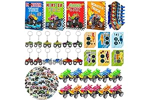 Ultimate Party Favor Bonanza: Monster Truck Party Festivity Set for Kids