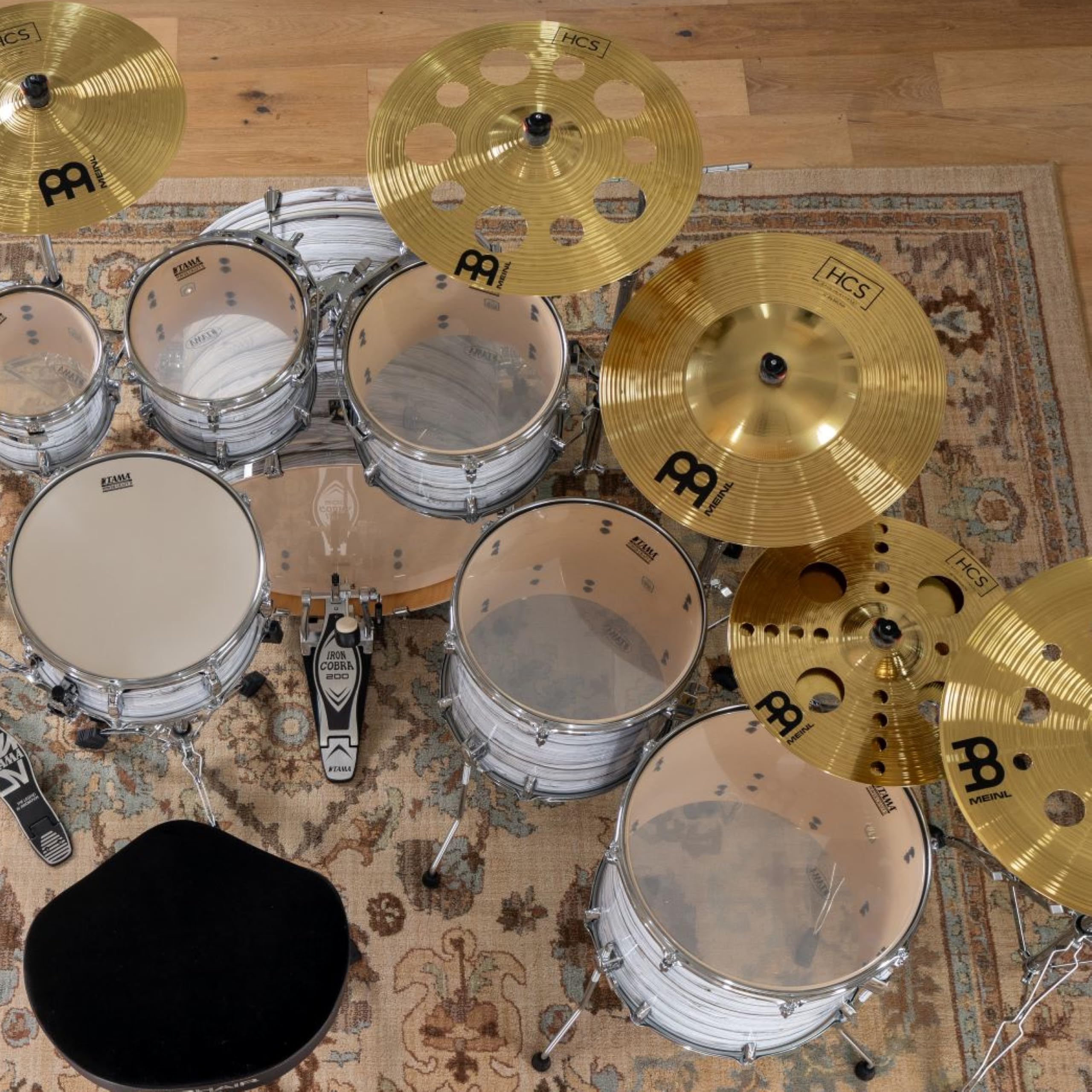 Meinl Cymbals HCS piatto Big Bell Ride 18 pollici (45,72cm) per Batteria – Finitura Tradizionale Ottone, Made in Germany (HCS18BBR)