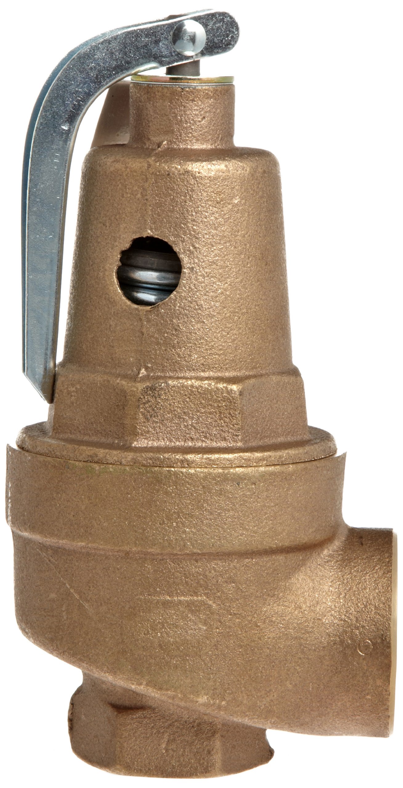 Apollo Valve 10-600 Series Bronze Safety Relief Valve, ASME Hot Water, 125 psi Set Pressure, 1