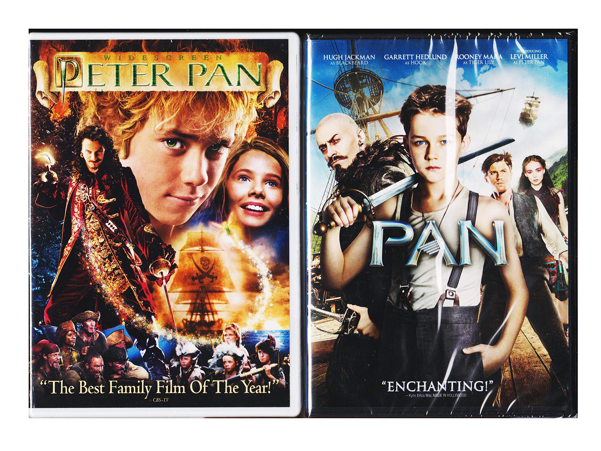 Pan Peter Pan 2004 Widescreen Edition DVD Fantasy Bundle Movie Set
