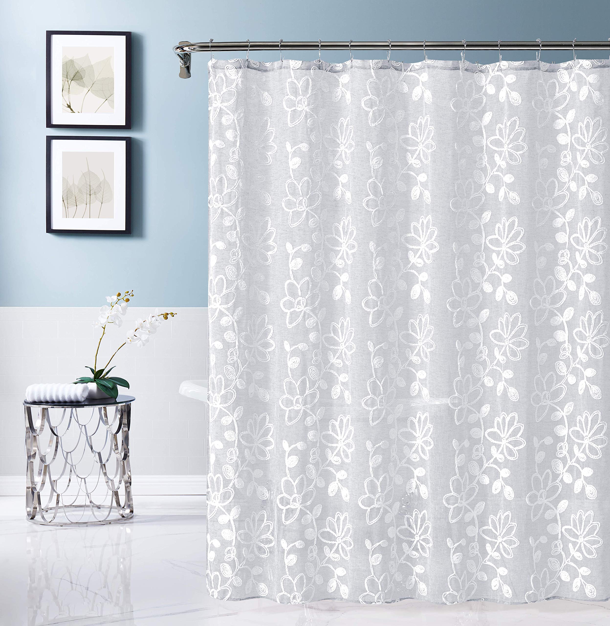Embroidered Shower Curtains Curtains & Drapes