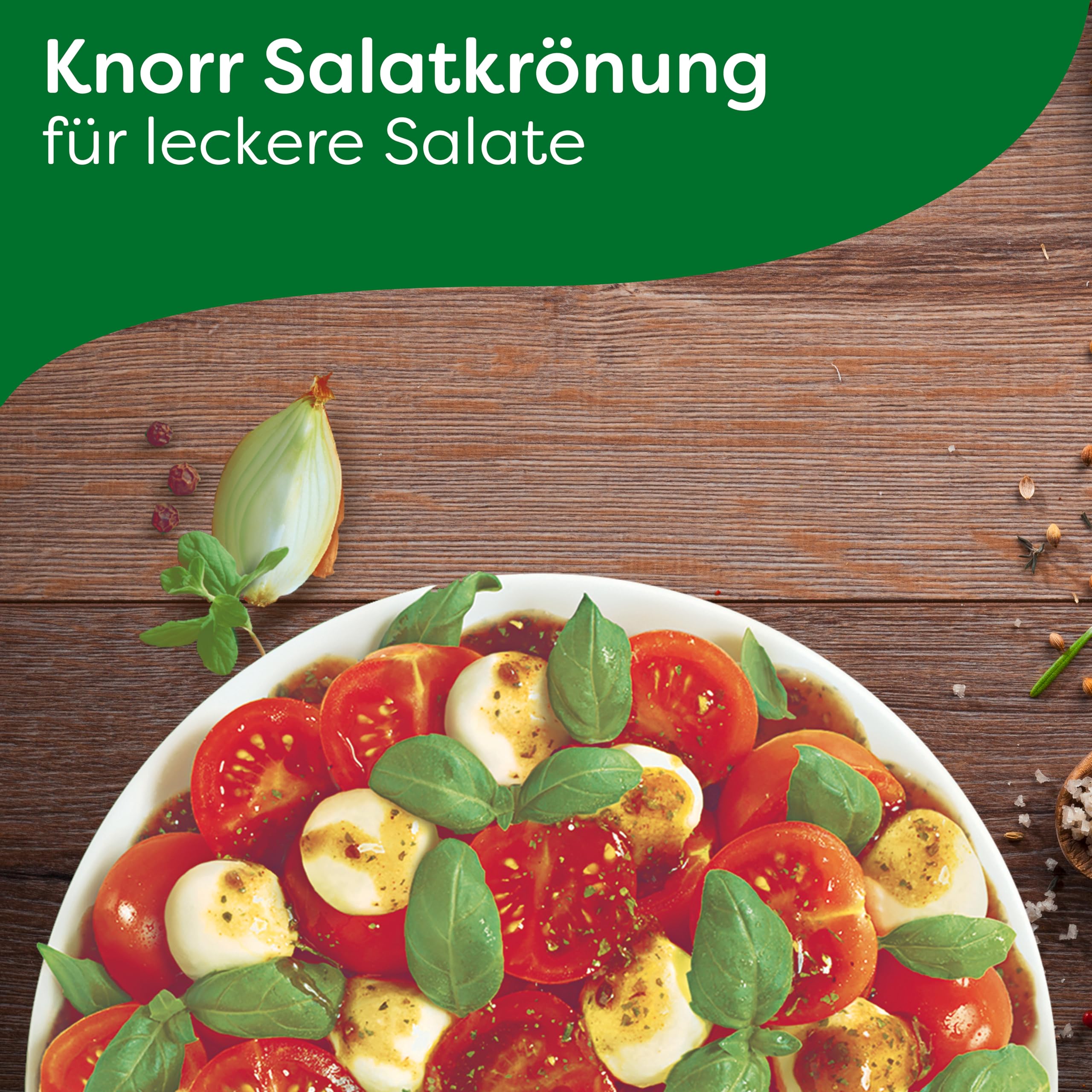 Knorr Salatkrönung Balsamico-Kräuter für ein leckeres Salatdressing mit natürlichen Zutaten* 5 x 3 Portionen 15 Stück