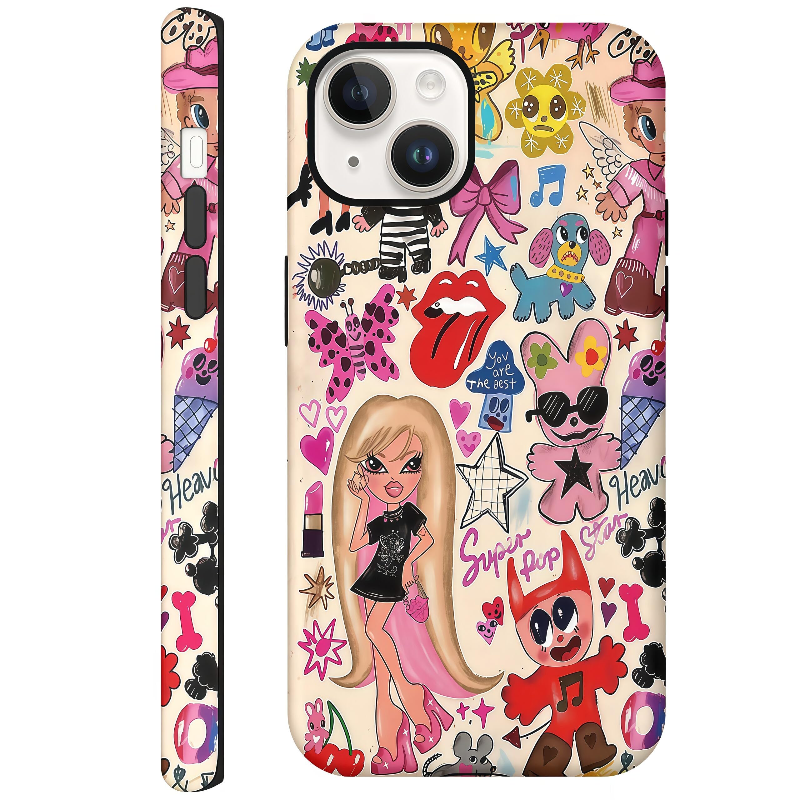 Coque iPhone 14 anti rayures et chutes r&eacute;solution des bris d'&eacute;cran style graffiti - 8