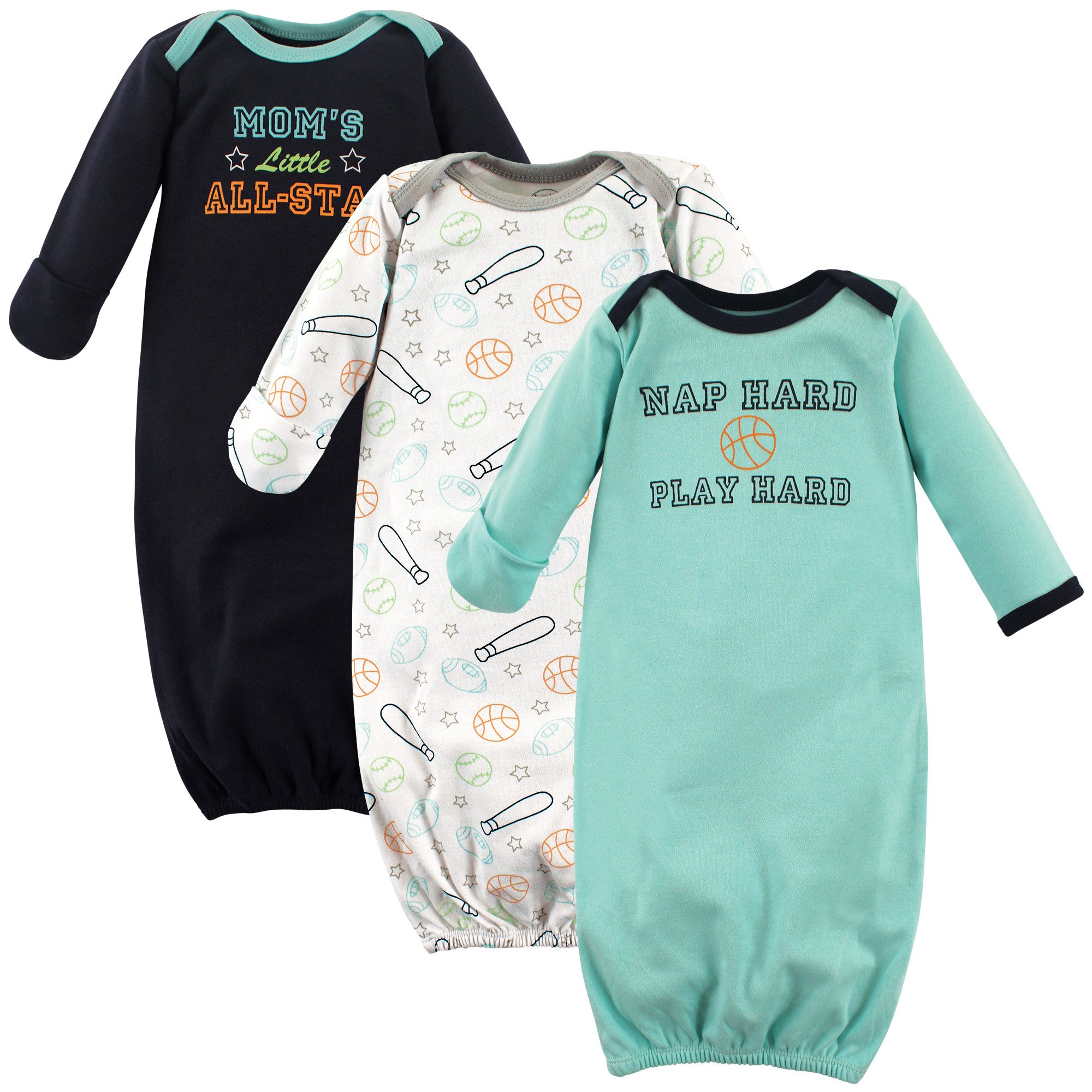 Luvable Friends Baby Cotton Gowns