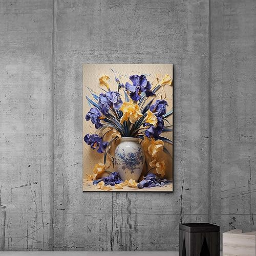 Miniatura 2 de Provence Blooms, Acrylic Iris Prints, Captivating Canvas Wall Art Celebrating the Beauty of Flowers, Wall Art, Art Print