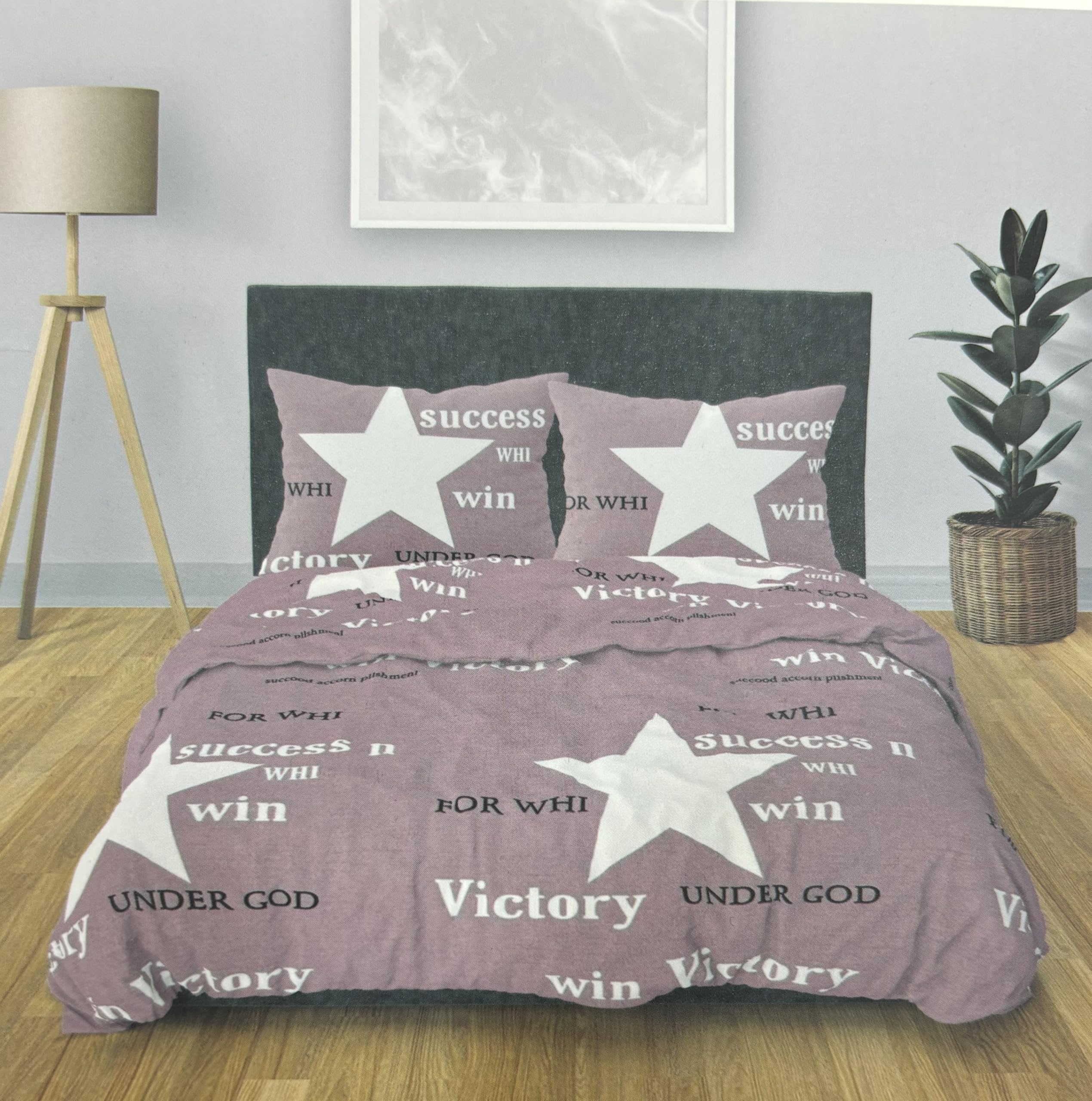 JYC CREATIVE Juego de Funda Nórdica, Sábanas, Funda de Almohada, con Diseño, 100% Poliéster, 4 Pieza para Cama de 90, 135 y 150 cm, Adecuado para Todas Las Estaciones, (patrón3, Cama 90)