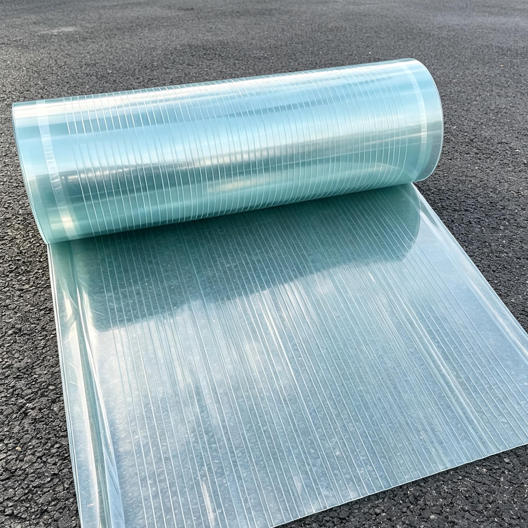 Płyta Oświetlenia Dziennego 150 x 1300 cm Ochrona Przed Promieniowaniem UV Przezroczyste Panele Dachowe Z Poliwęglanu Łatwa Do Przycięcia Do Szklarni, Szop, Wiaty, Chat, 0.8mm