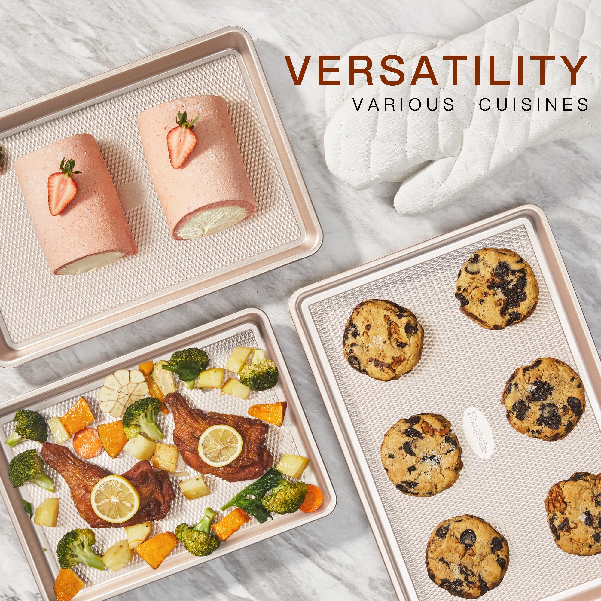 Stainless Steel Cookie Sheet Non Stick Ceramic Baking Sheet Pan