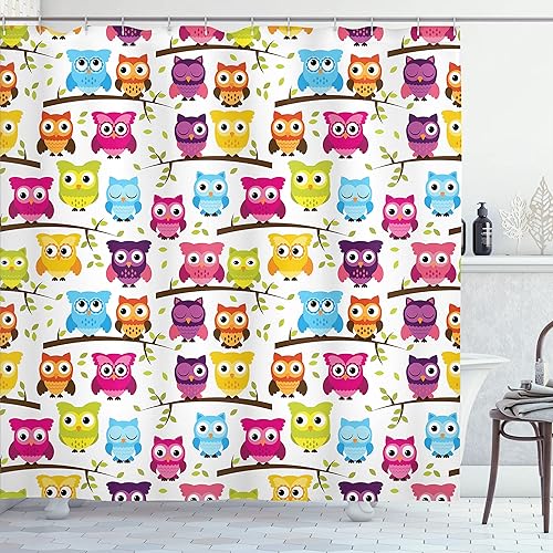 Miniatura 79 de Ambesonne Cortina para regadera náutica con palmeras