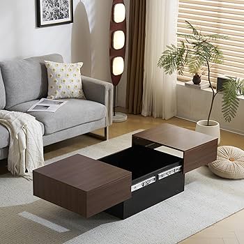 ローテーブル❤️昇降式✨コーヒーテーブル センターテーブル 大容量収納空間 Amazon.co.jp: Kennkari 昇降式テーブル 収納付き 昇降式 ロー