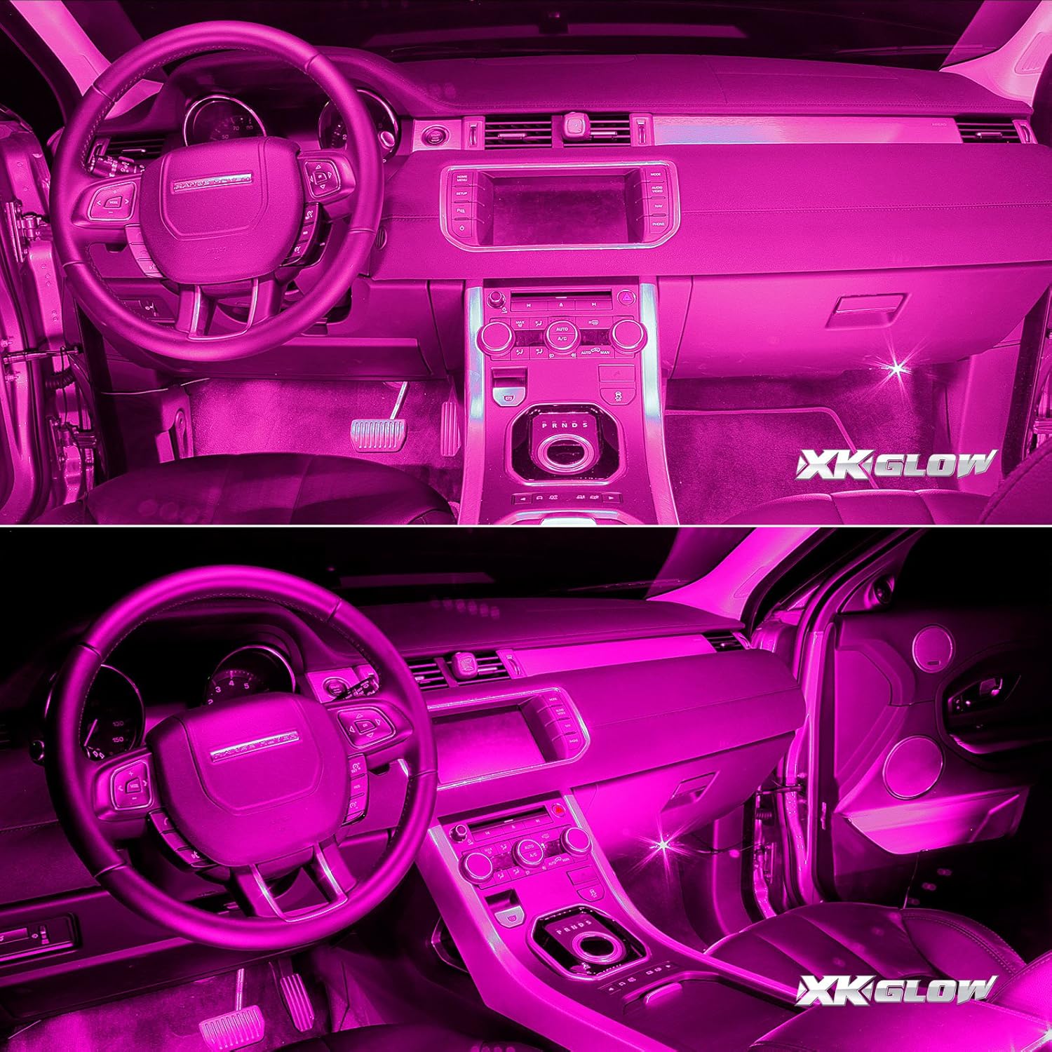 PINK 4pcs 36 LED Waterproof Three Mode Neon Accent light Kit for Car Interior Trunk Truck Bed Bush Fender