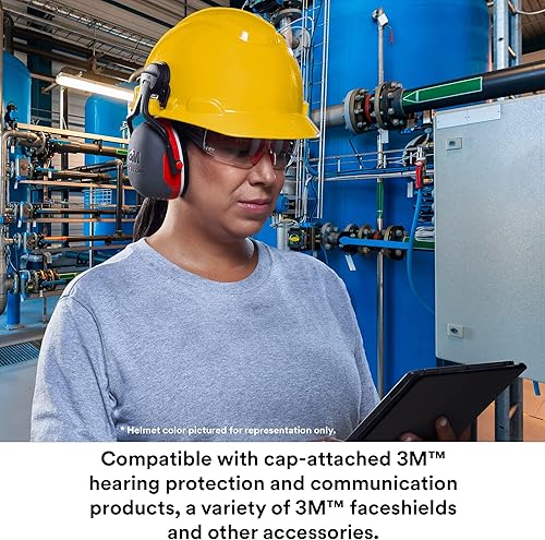 Vista 79 de 3M Hard Hat SecureFit H-700 Series - Casco de seguridad estilo gorra con sensor Uvicator, suspensión de trinquete de difusión de presión de 4 puntos