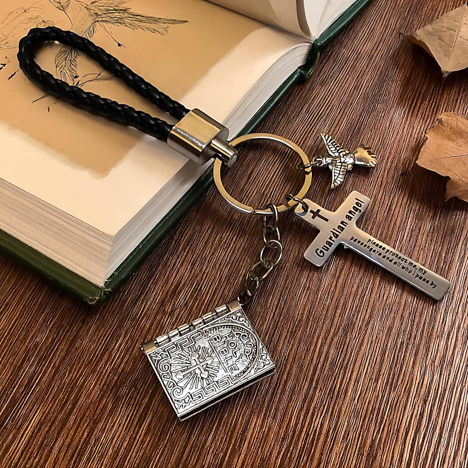 Christian Bible Keychains Religious Keychain Set Cross Bible Verse Gifts Keychain Religious Gift for Christian - Image 5