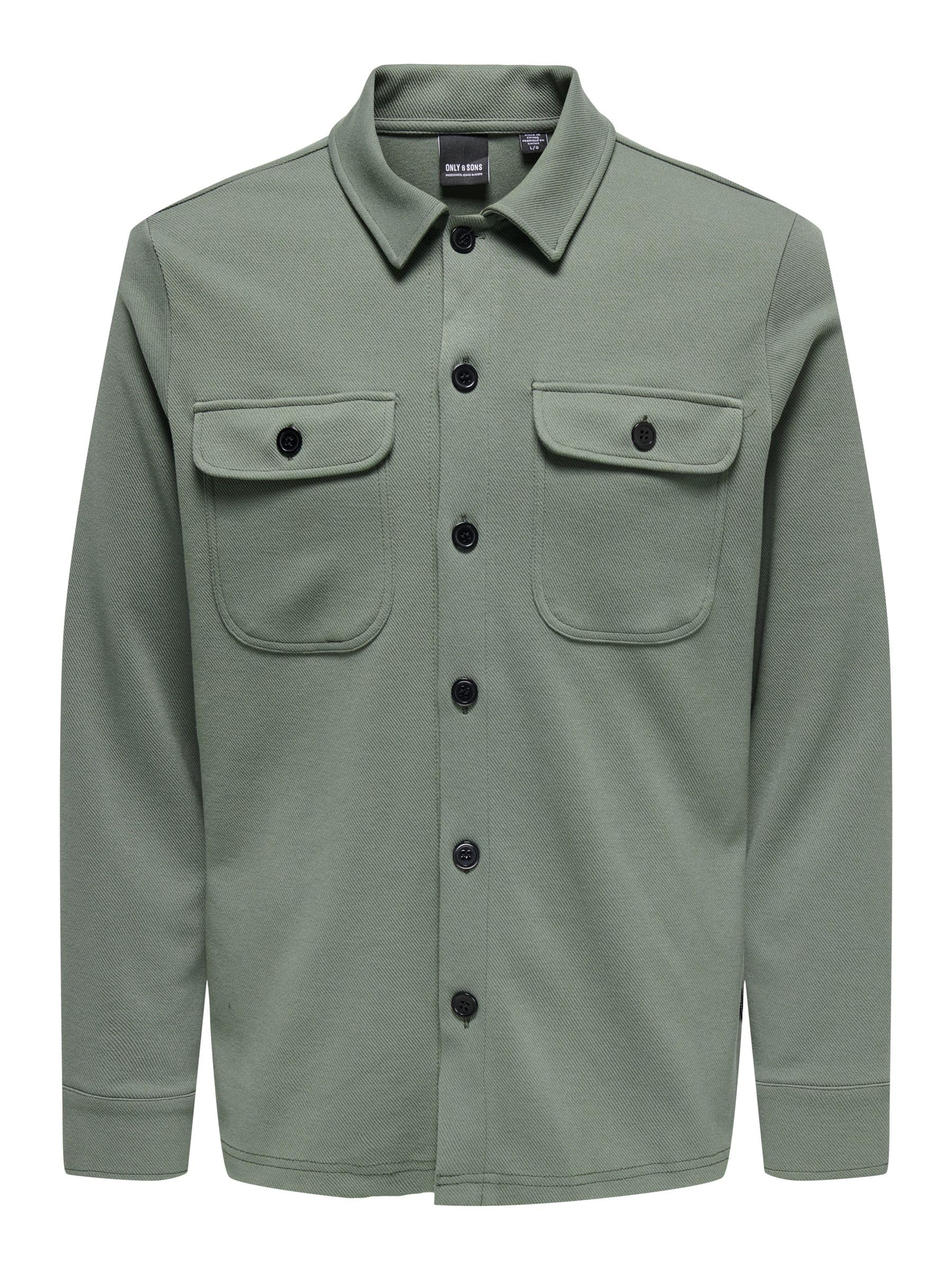 ONLY & SONS Mens Onsnewkodyl Overshirt Sweat Noos Casual Shirt, Castor Gray, S UK