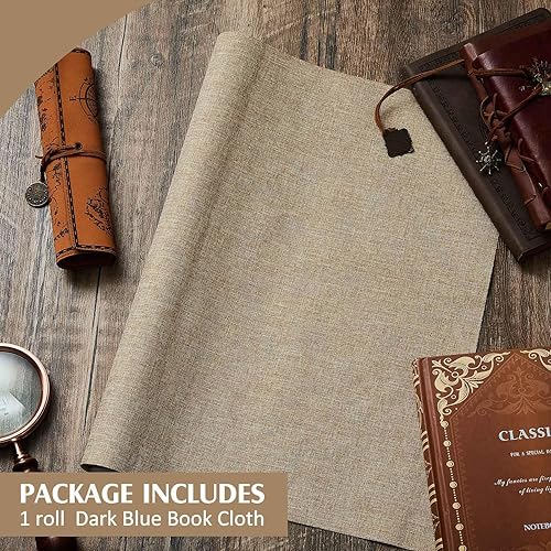 Miniatura 9 de Lincia - Paño para encuadernación de libros, 40 x 16 pulgadas, superficie de tela y cubierta con respaldo de papel, archivo, europeo, duradero,