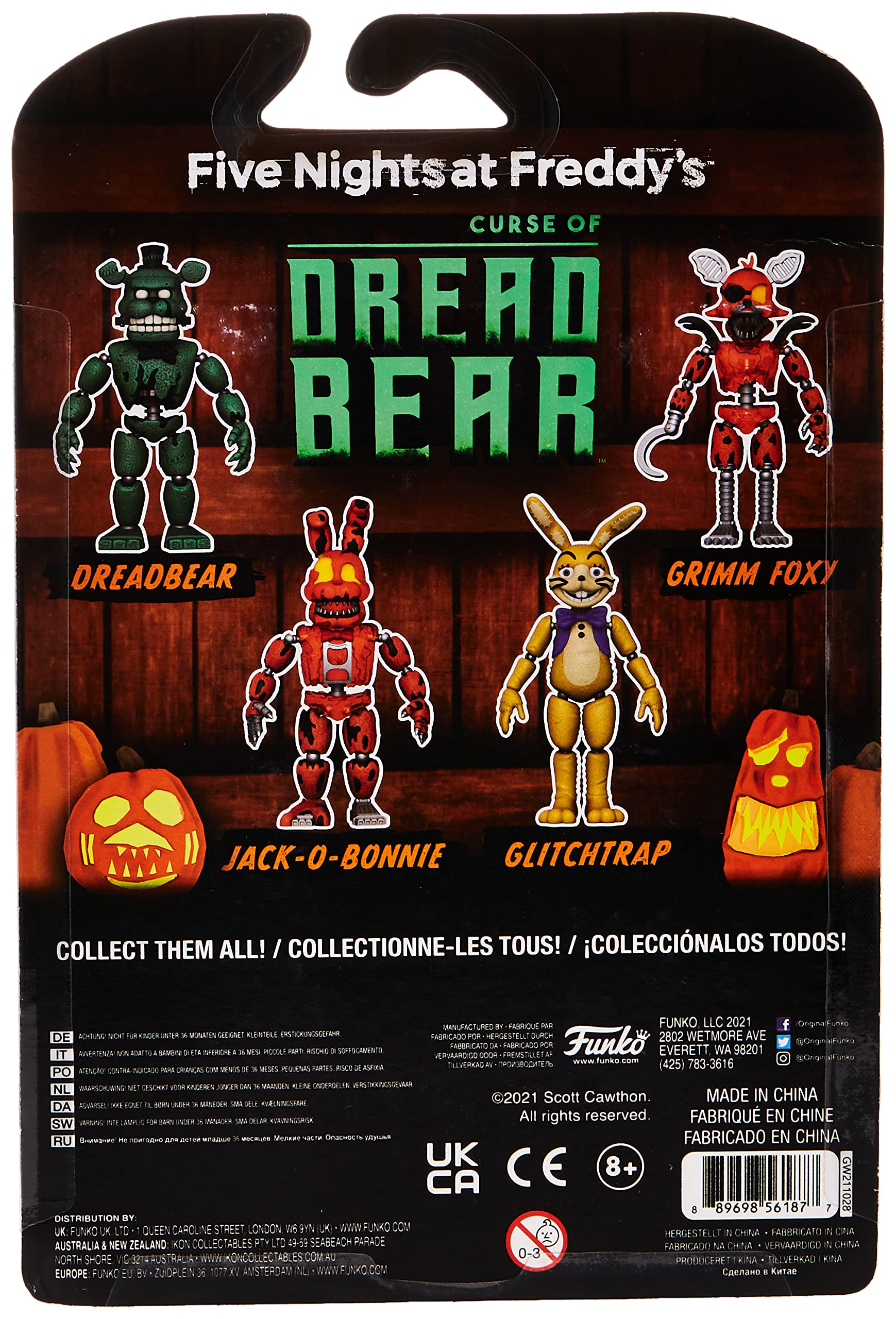 Funko 56187 Action Figure FNAF Dreadbear Glitchtrap Buy Online in