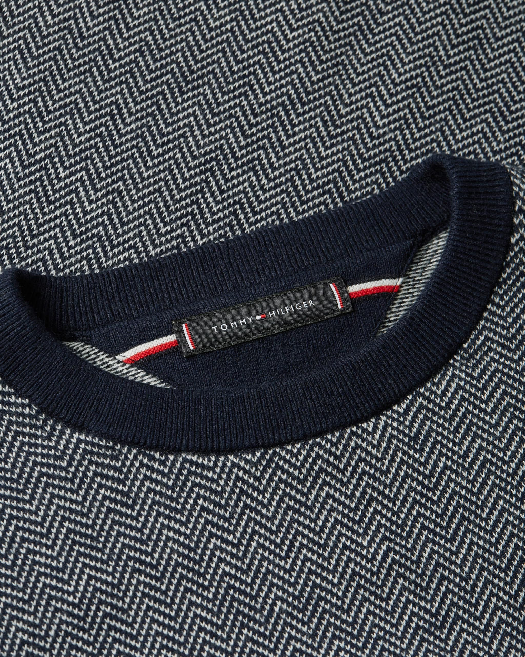 Tommy Hilfiger Herren Herringbone Cotton Cashmere Crewneck Sweater Pullover Pullover (1er Pack)