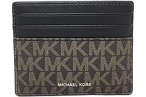 Michael Kors Men's Cooper Tall Card Case Wallet (Brown/Black)