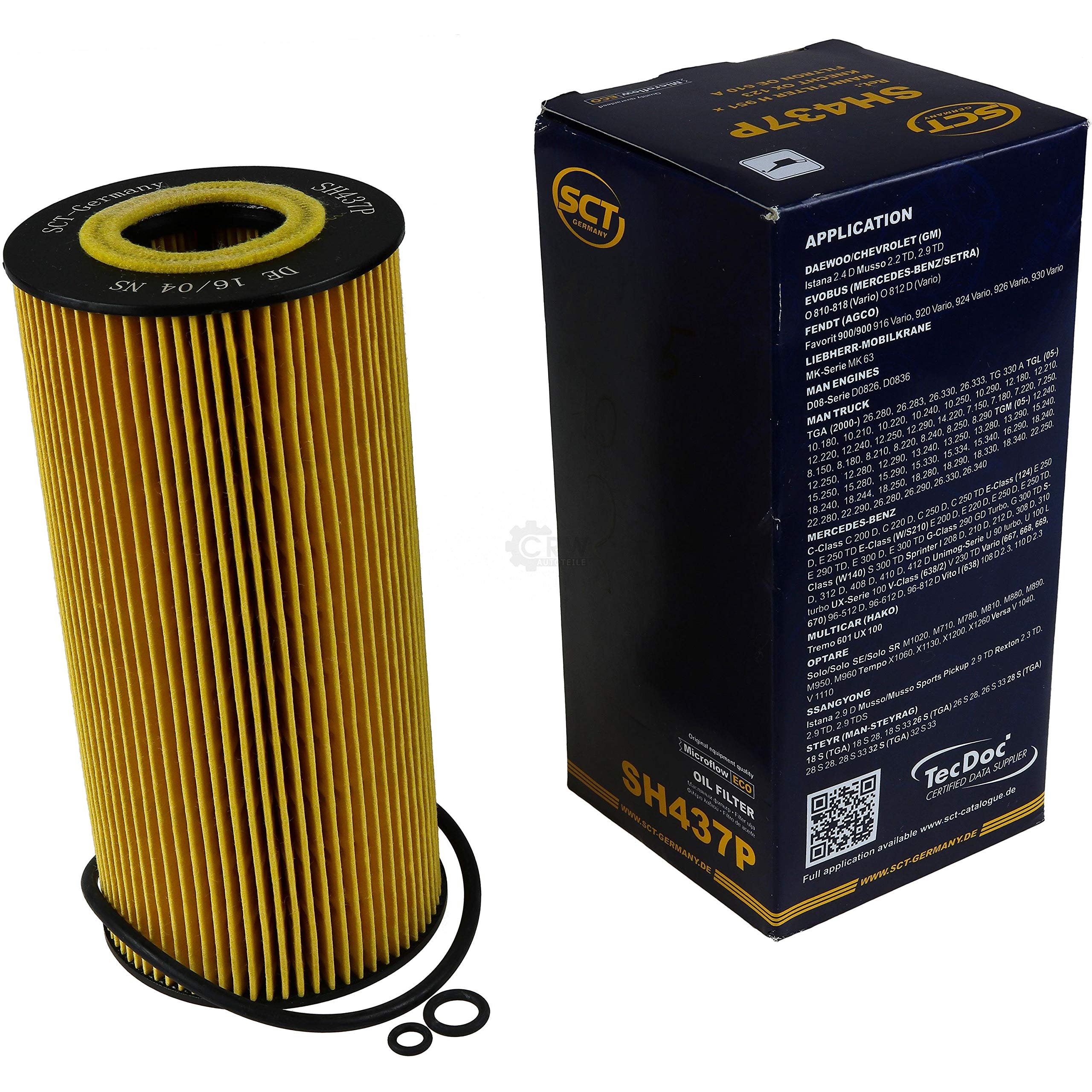 Set 85480120 SH 437 P 5 filtros de aceite originales SCT