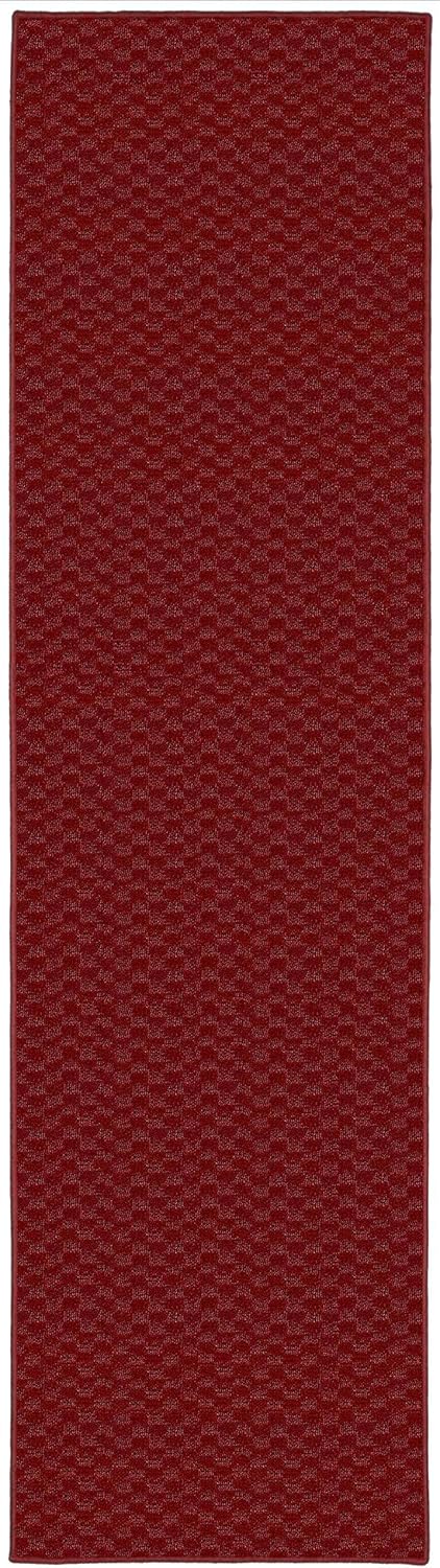 Garland Rug Medallion Area Rug, 3-Feet by 8-Feet, Chili Pepper Red Chili Pepper Red 3 x 8 Feet