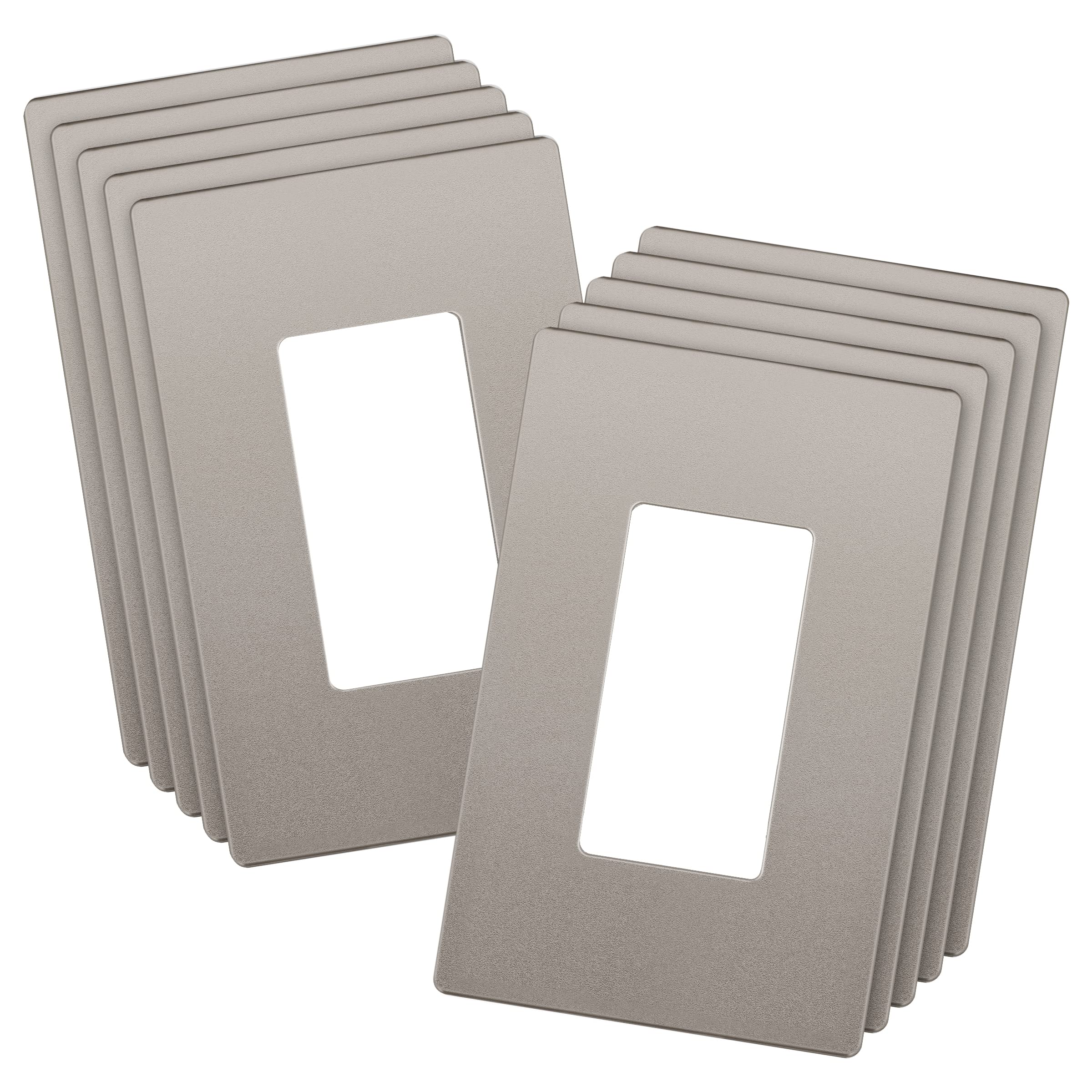 LIDER Matte White Wall Plates - Screwless & Durable -11