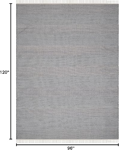 Vista 35 de Safavieh., Algodón, Marfil/Gris Acero