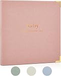 Keepsake Baby Memory Book for Boys and Girls – Timeless First 5 Year Baby Book – Neutral Journal Scrapbook or Photo Album - Record a Milestone for Every Event from Birth to Age 5