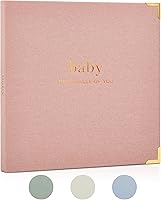 ZICOTO Keepsake Baby Memory Book for Boys & Girls: Neutral 5-Year Milestone Journal Scrapbook Photo Album