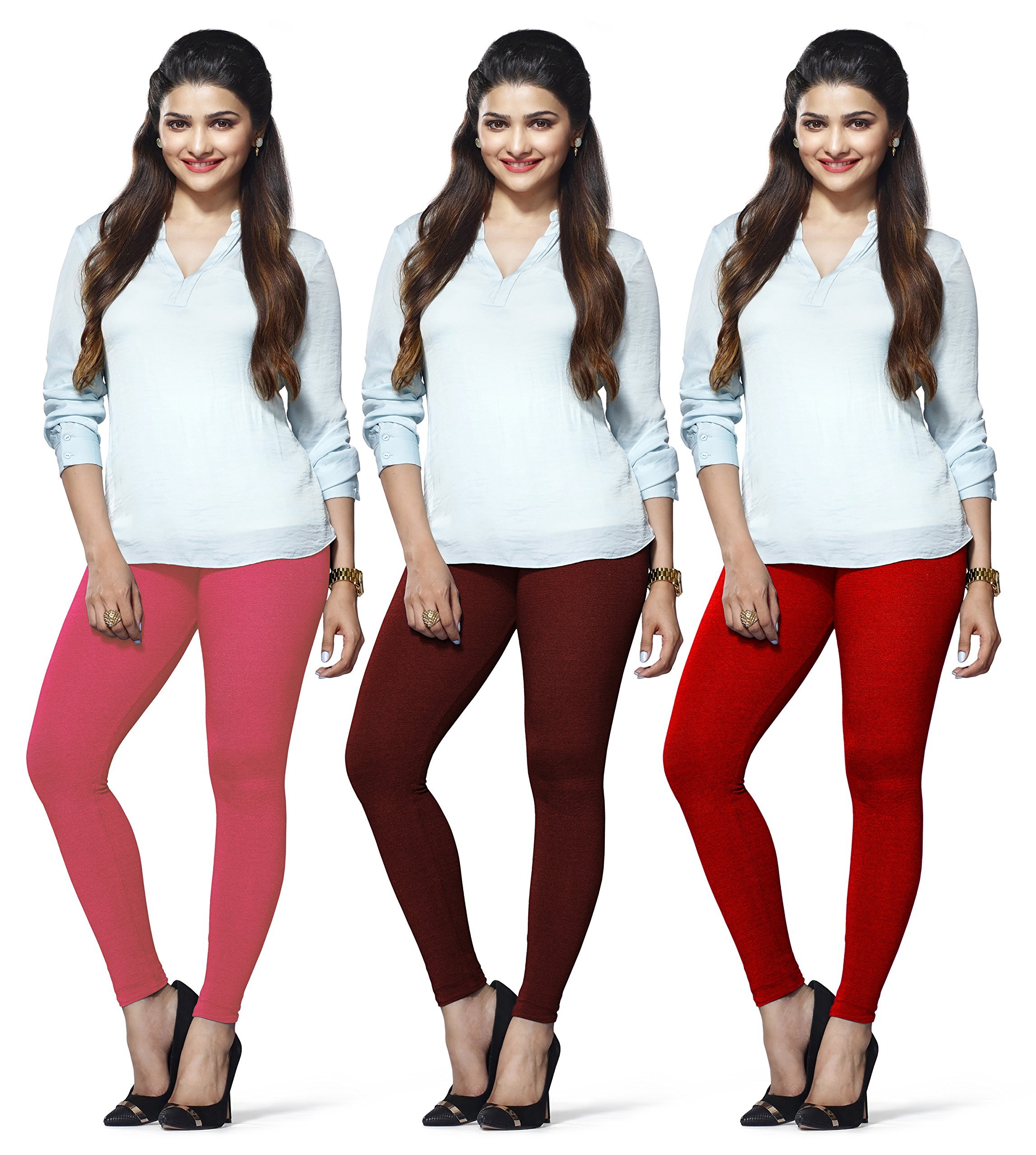 Ankle Length Leggings, Pack of 3-image-30