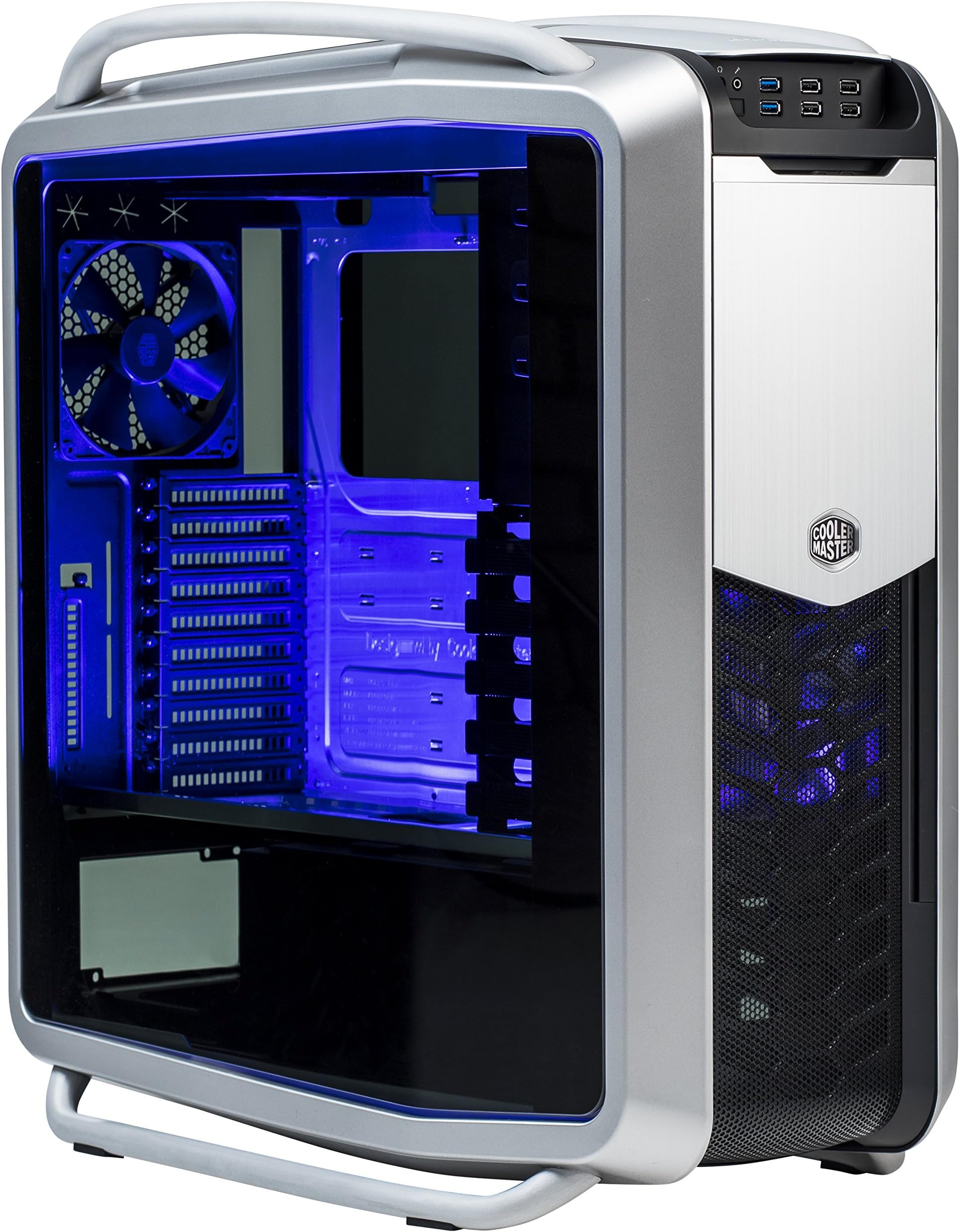 Cooler Master Cosmos II 25th Anniversary Edition Computer Case 'XL-ATX, E-ATX, ATX, microATX, USB 3.0, Dual Tempered Glass Side Panels' RC-1200-KKN2